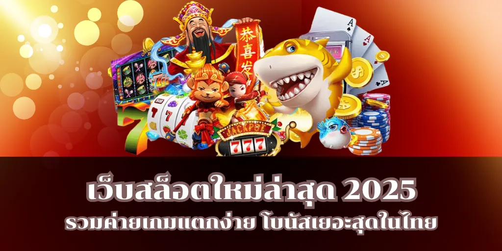 เว็บสล็อตใหม่ล่าสุด 2025 รวมค่ายเกมแตกง่าย โบนัสเยอะสุดในไทย